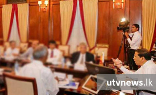 පස්වරුවේ හදිසි කැබිනට් රැස්වීමක්