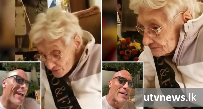 Dwayne Johnson wishes a 100-year old fan, which will melt your heart
