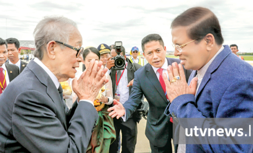 President Maithripala Sirisena meets King of Cambodia